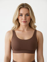 Sport-BH Chocolate Braun