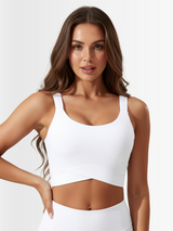 Sports Bra Cross White