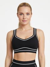Brassière de sport Contrast Heartline - Noir