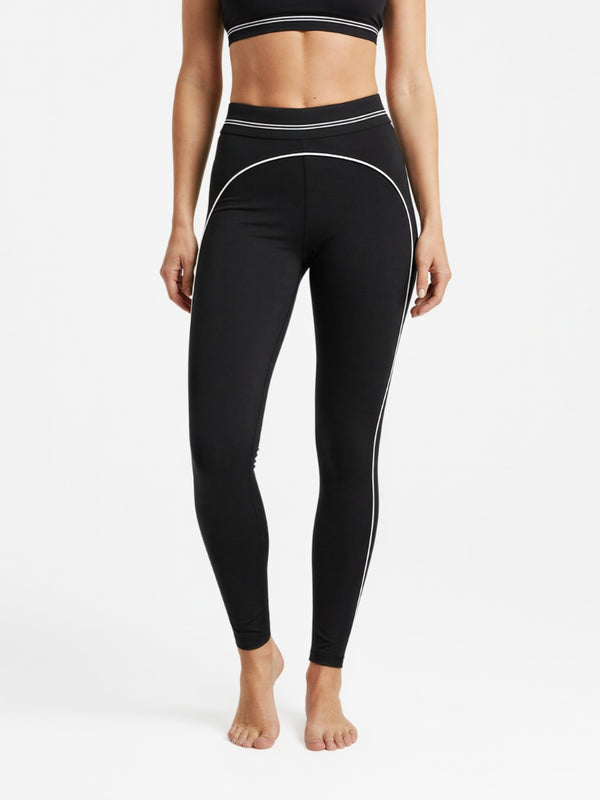Leggings Contrast Heartline - Schwarz
