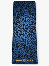 Yogamatte Blue Leopard Gold 4mm