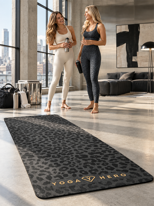 Tapis de yoga Black Leopard Gold 4mm