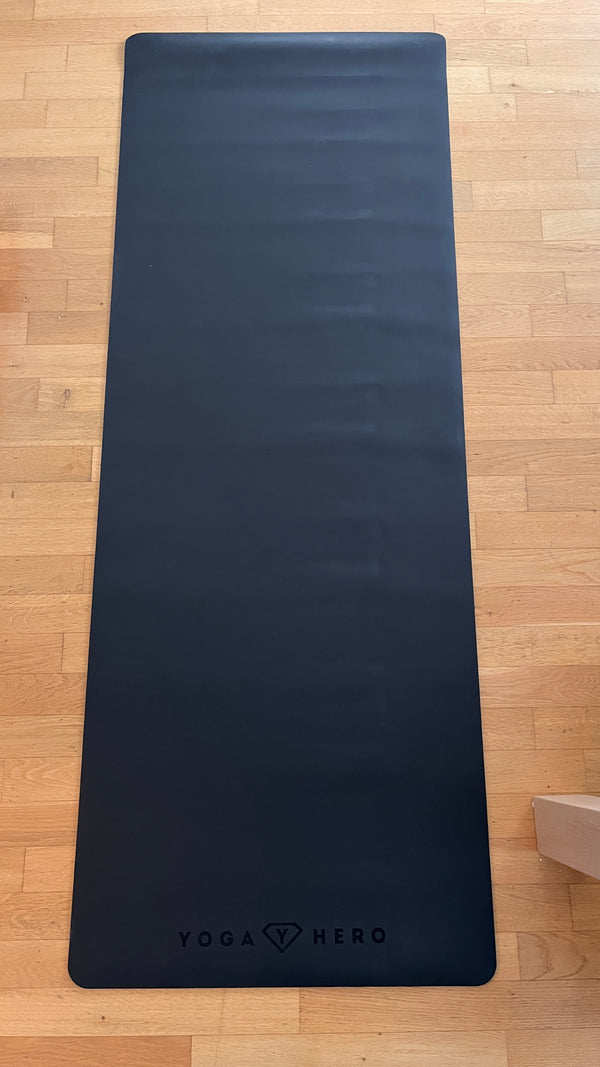 Professional PU yoga mat black 5mm B-stock