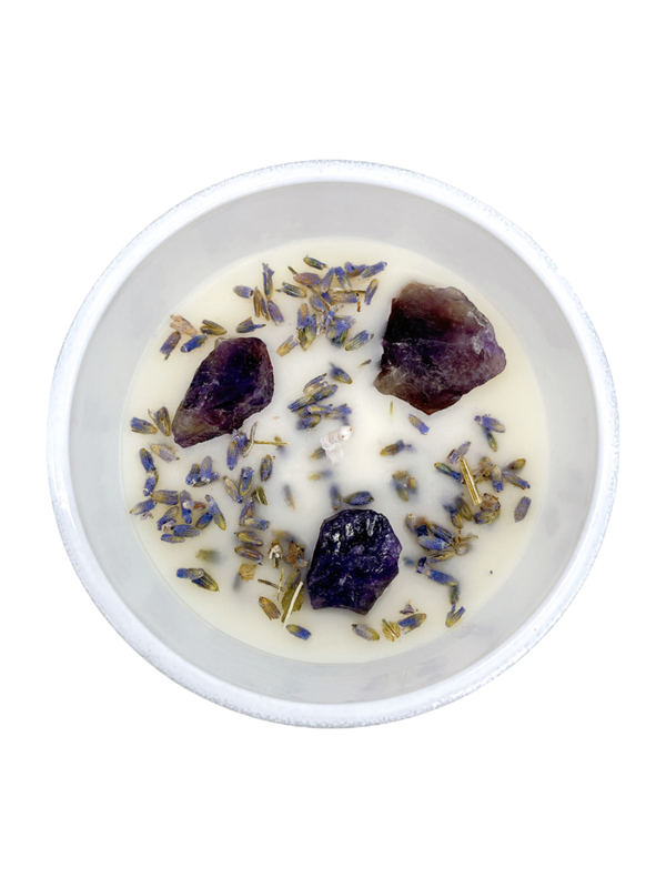 Amethyst - Eucalyptus &amp; Lavender Candle