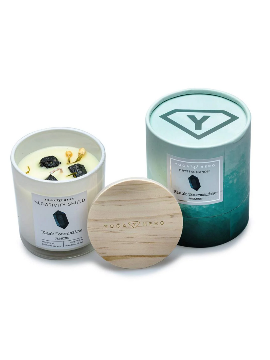 Black Tourmaline Candle - Jasmine Scent