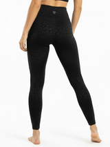 Leggings Leopard Schwarz
