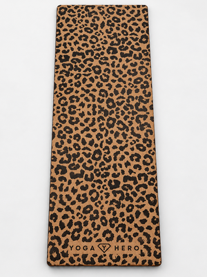 Tapis de yoga en liège Leopard 4mm