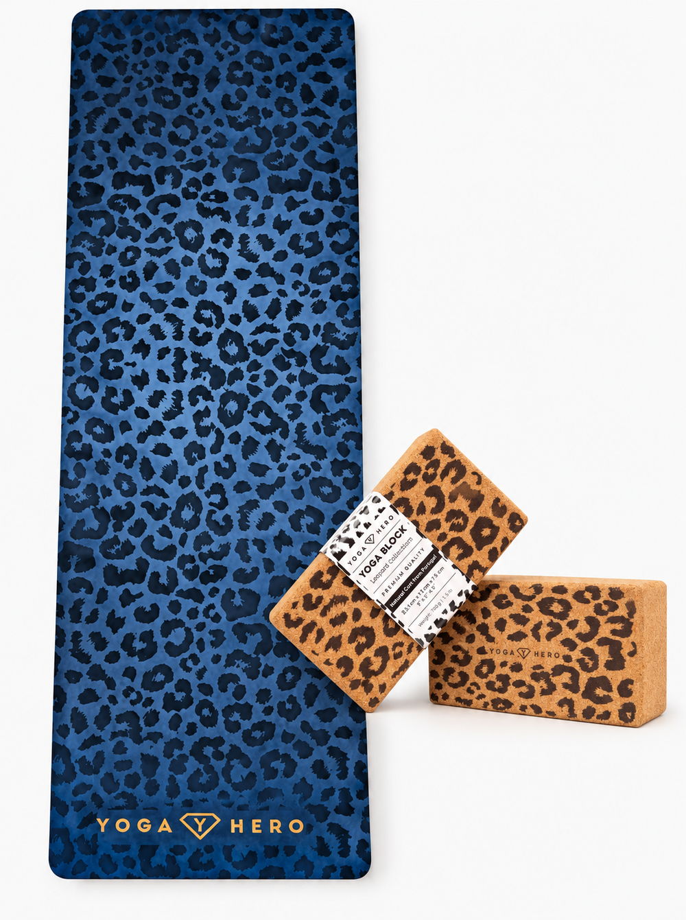 Yoga Classic Set Blue Leopard Gold