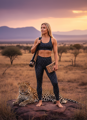Yoga Kork Set Leopard