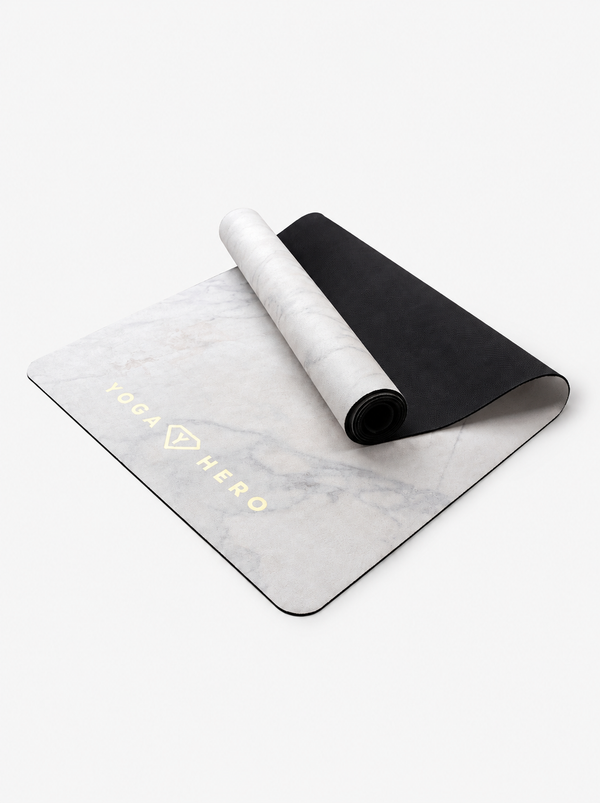 Tapis de yoga White Marble Gold 4mm