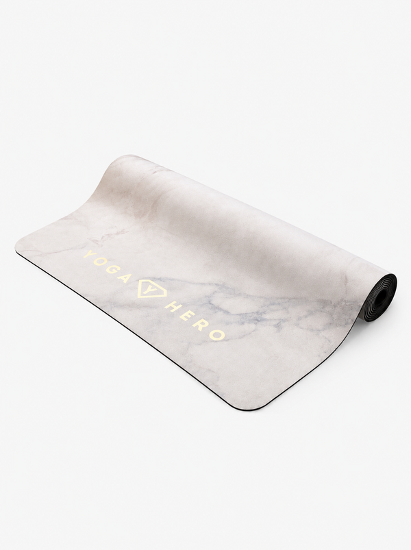 Tapis de yoga White Marble Gold 4mm