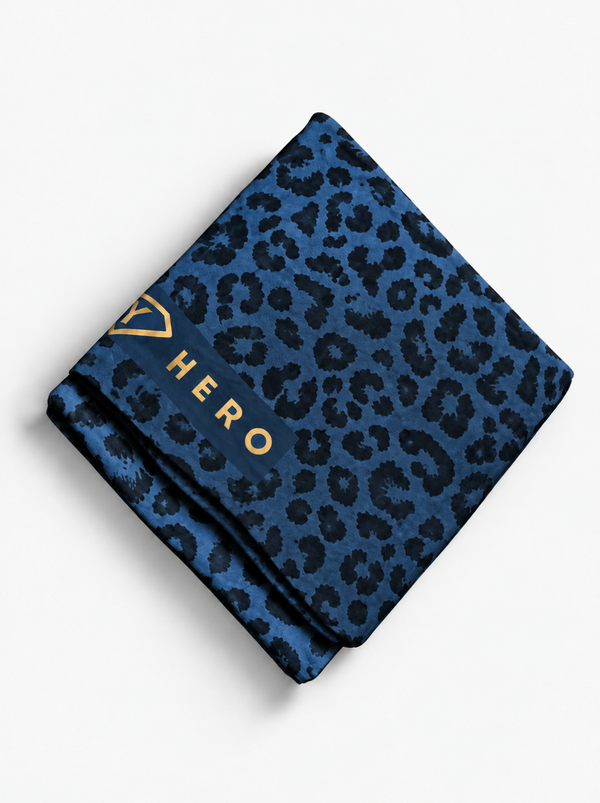 Reisematte Blue Leopard Gold 1mm