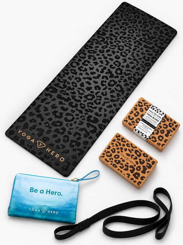 Yoga Reise Set Leopard Gold