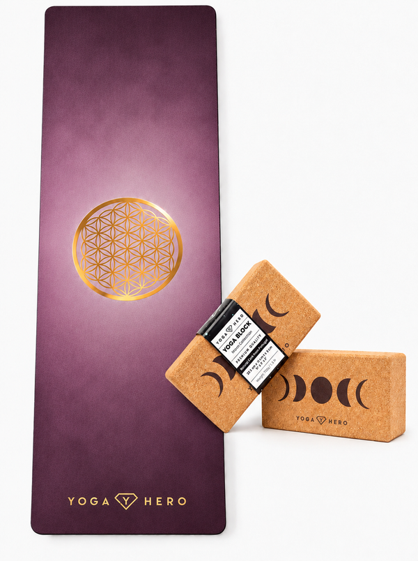Yoga Classic Set Aubergine Flower of Life