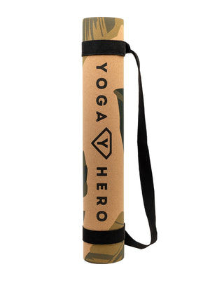 Cork yoga mat Leaves 4mm
