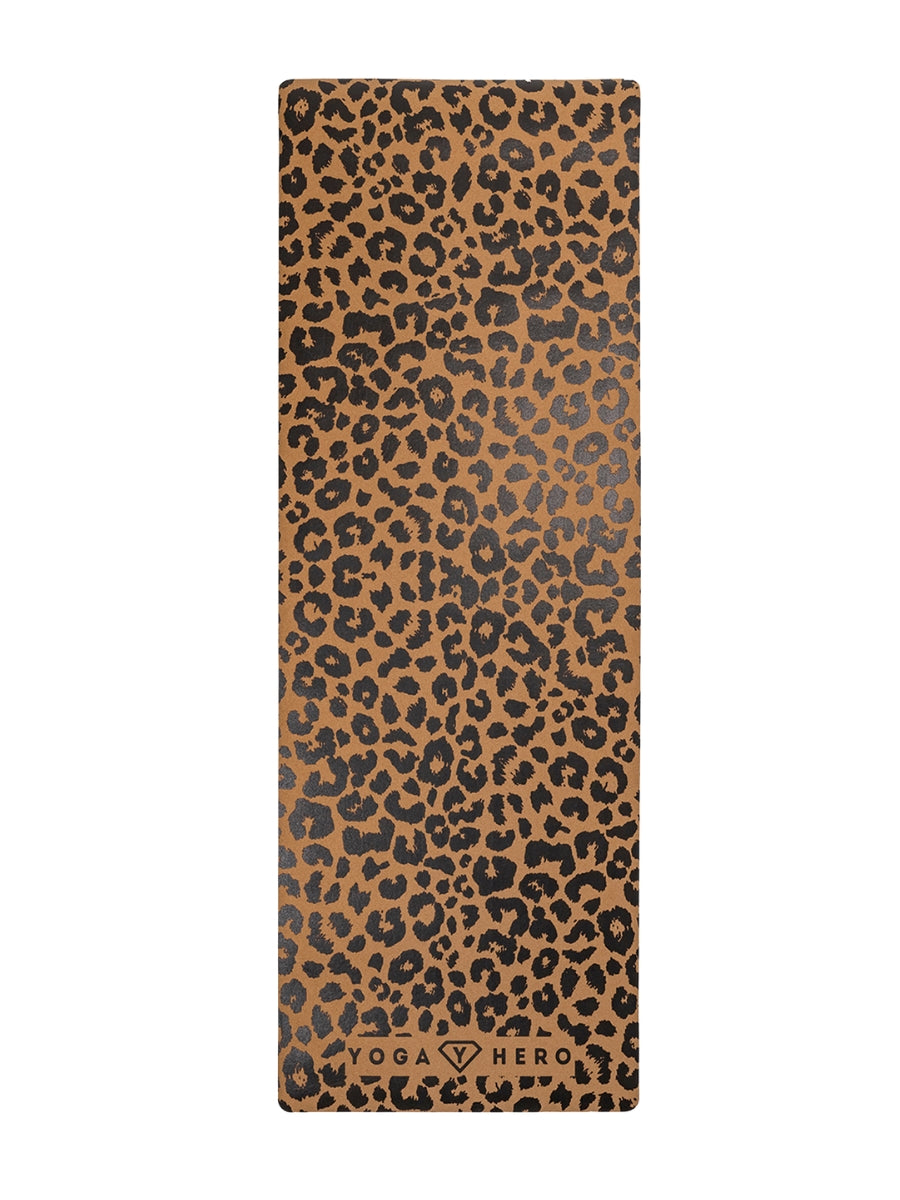 Kork-Yogamatte Leopard 4mm