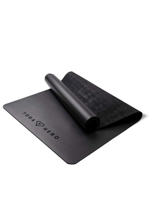 Professional PU yoga mat black 5mm B-stock