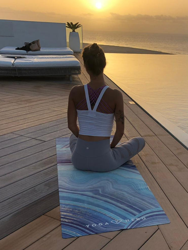 Yogamatte Blue Stone 4mm