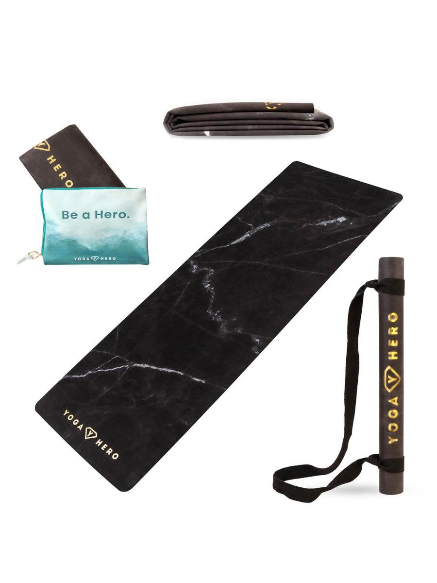 Reisematte Black Marble Gold 1mm