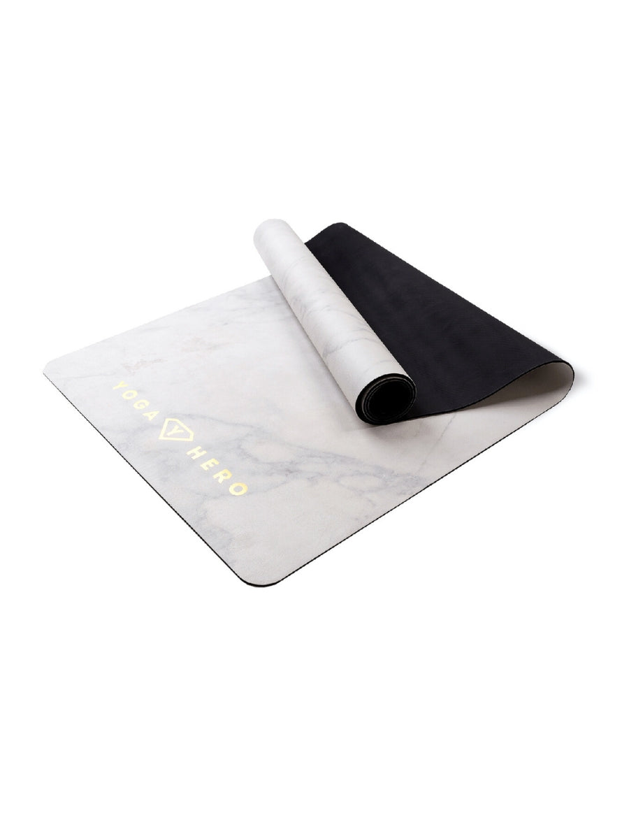 Yogamatte White Marble Gold 4mm