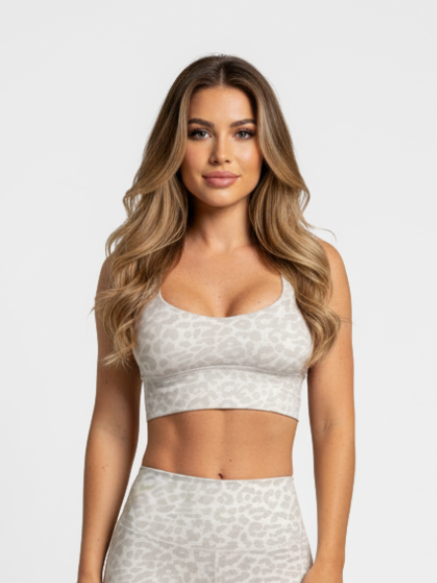 Sports Bra Leopard Grey