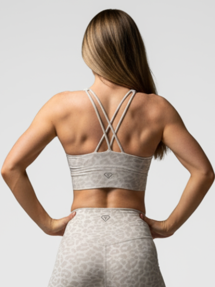 Sports Bra Leopard Grey