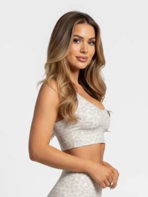 Sports Bra Leopard Grey