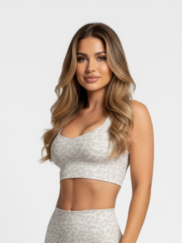 Sports Bra Leopard Grey