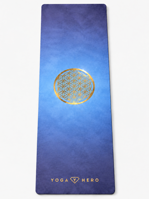Reisematte Blue Flower of Life 1mm